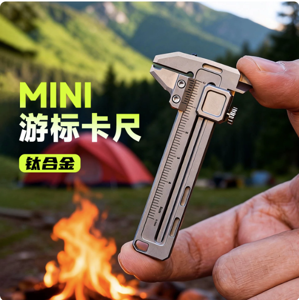 Edc Car Carry - Mini Titanyum Alaşımlı Kumpas EDC Çok