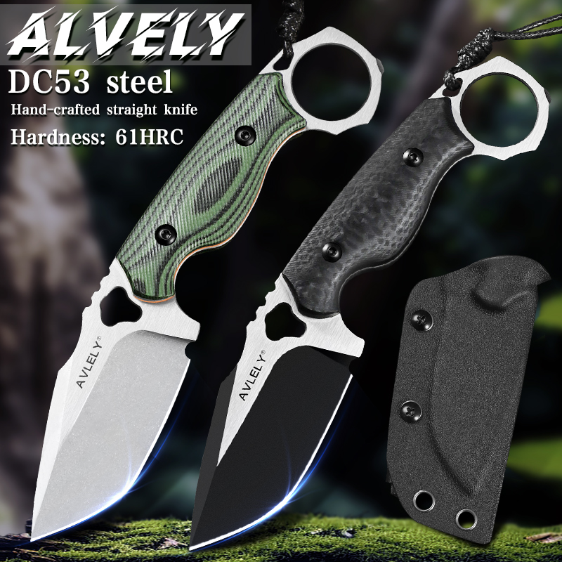 Everyday Carry (Edc) Knife - Yüksek kaliteli DC53 çelikten üretilmiş sabit