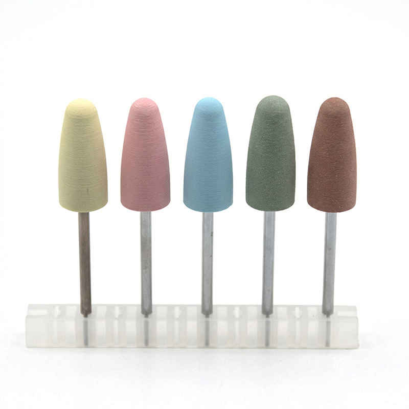 Nail File Titanium - 5 adet/takım silikon tırnak matkap uçları