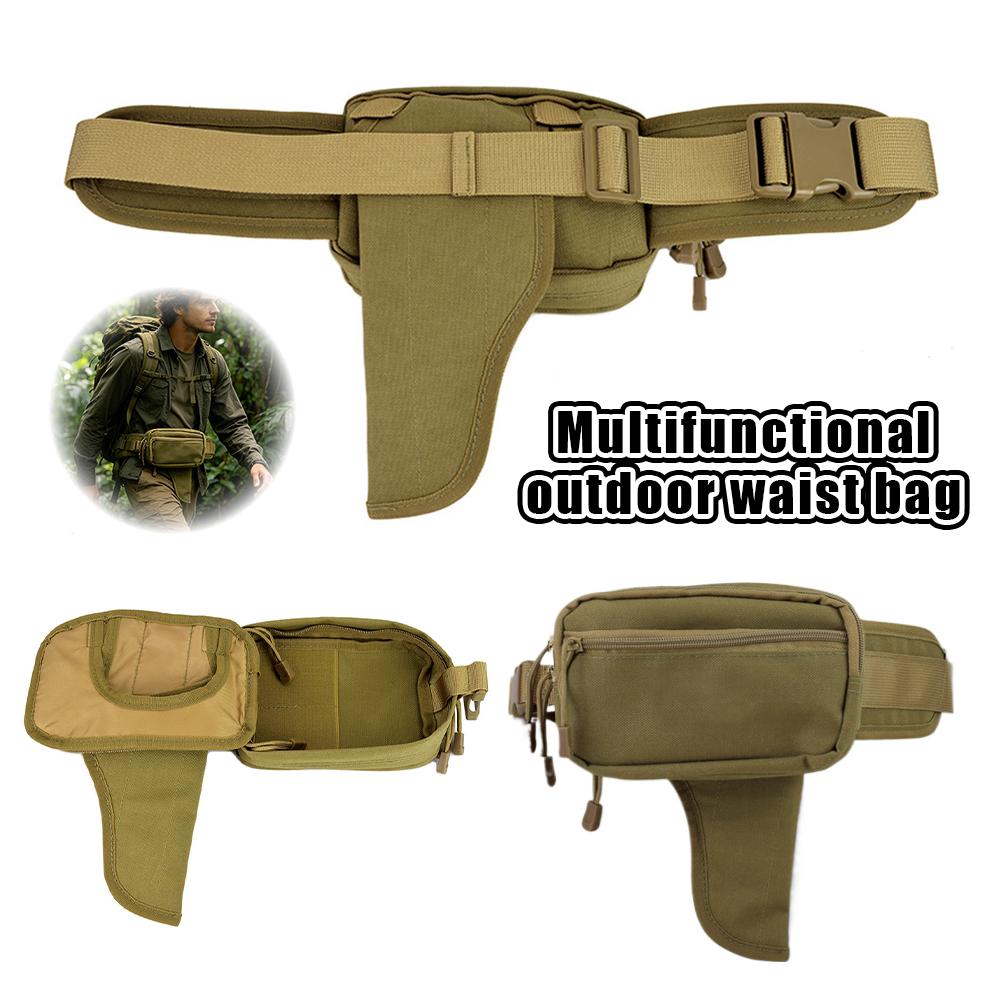 Edc Carry Bag For Men - Hırsızlığa Karşı Gizli Taşıma Bel Çantası,