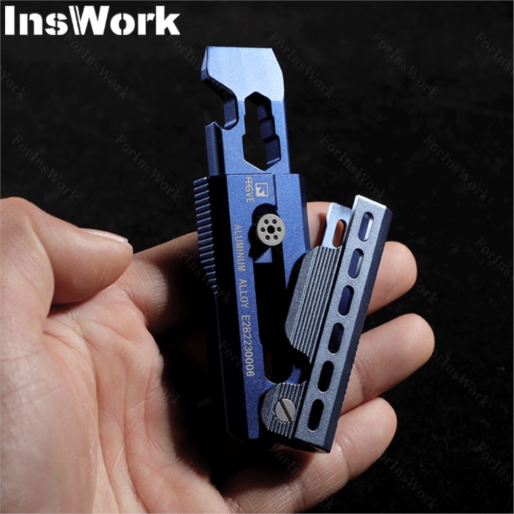 Edc Carry Piece - FEGVE titanyum alaşımlı Edc levye şişe