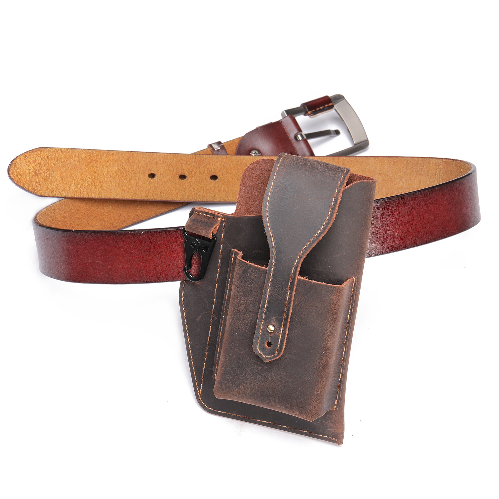Erkekler İçin Crazy Horse Deri - Edc Carry Bag For Men incelemesi ve fiyatı