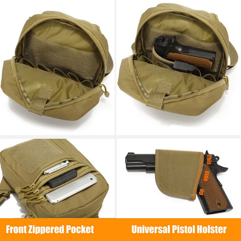 Yeni Taktik Göğüs Çantası Taba - Edc Carry Bag For Men incelemesi ve fiyatı