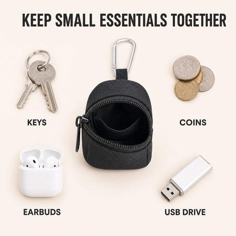 Mini Fermuarlı Anahtarlık ve B - Edc Carry Coins incelemesi ve fiyatı