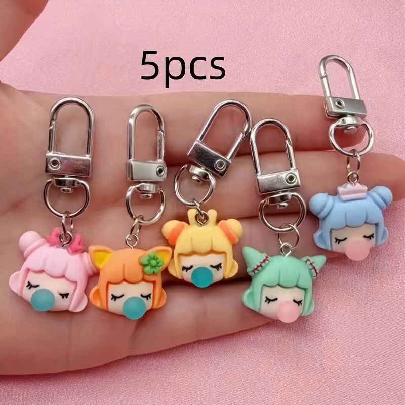 5 adet reçine kız anahtarlık,  - Carabiner Keychain incelemesi ve fiyatı